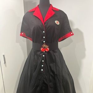 Unique Vintage Coca Cola swing dress
